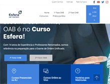 Tablet Screenshot of cursoesfera.com.br